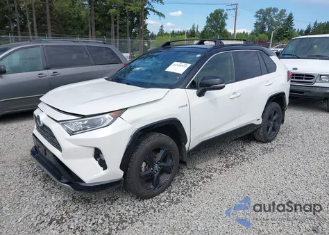 2019 Toyota Rav4 Hybrid Xse z USA, uszkodzony, nr VIN JTMEWRFV0KJ026624